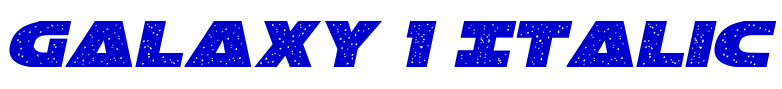 Galaxy 1 Italic 字体